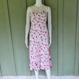 NWT ANN TAYLOR White Floral Floaty Dress 6P Petite 6